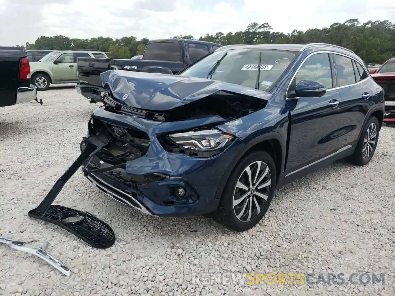 2 Photograph of a damaged car W1N4N4GB9MJ211028 MERCEDES-BENZ GLA-CLASS 2021