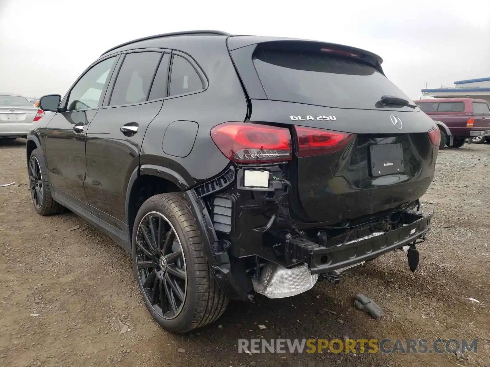 3 Photograph of a damaged car W1N4N4GB9MJ214608 MERCEDES-BENZ GLA-CLASS 2021