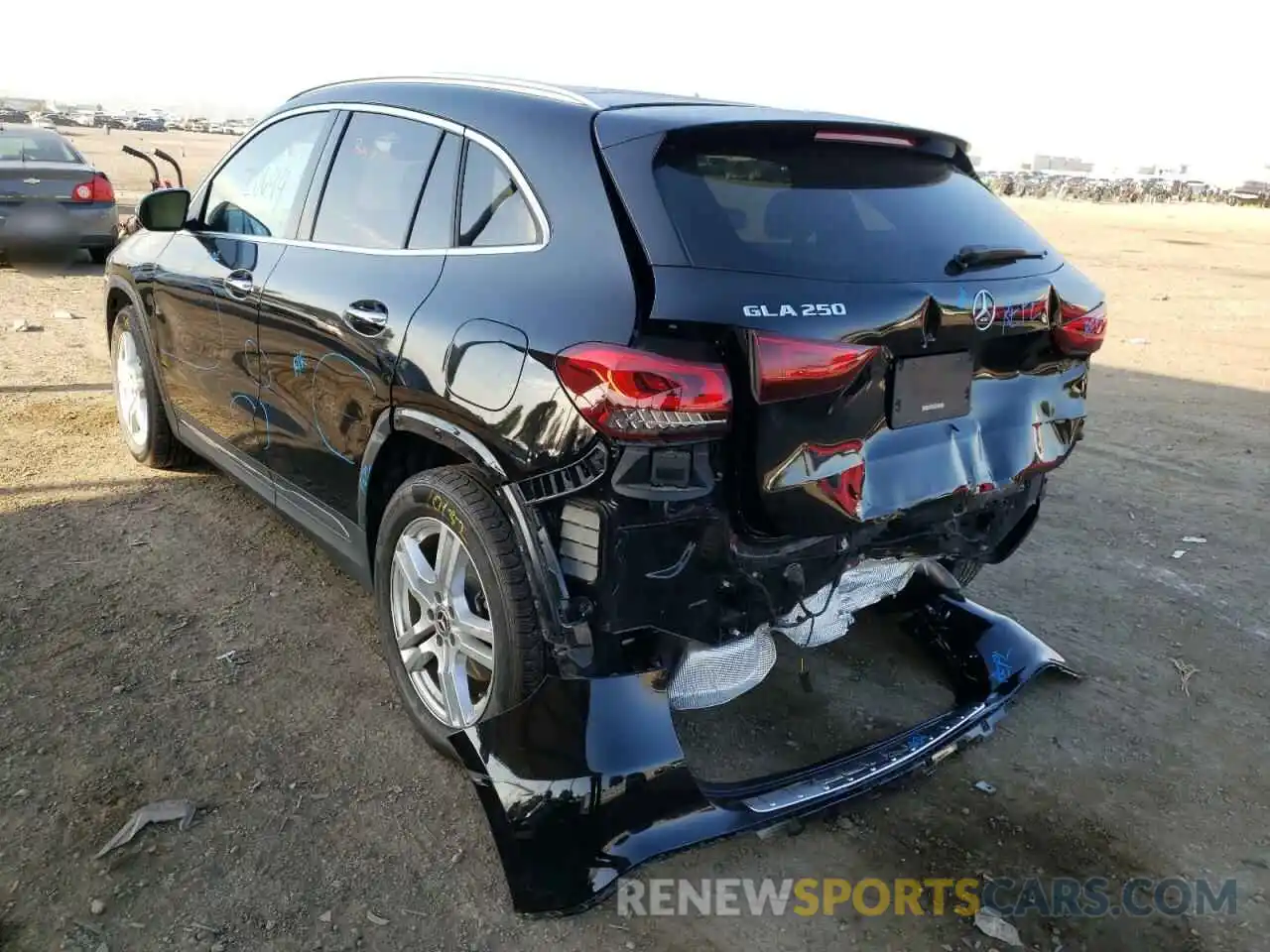 3 Photograph of a damaged car W1N4N4GB9MJ233630 MERCEDES-BENZ GLA-CLASS 2021