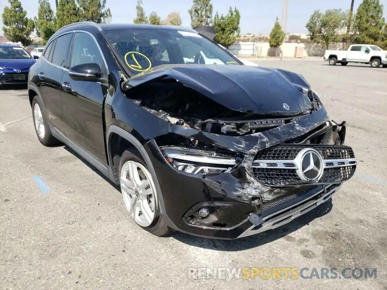 1 Photograph of a damaged car W1N4N4GBXMJ197236 MERCEDES-BENZ GLA-CLASS 2021