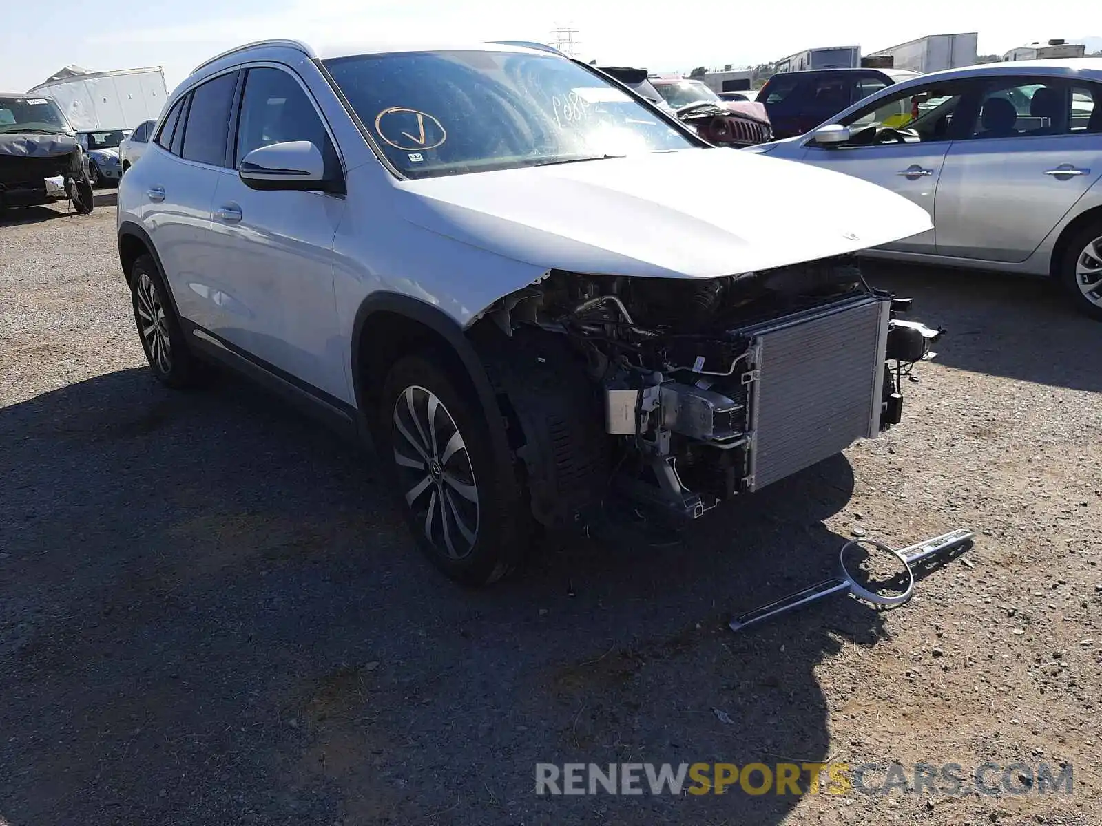 1 Photograph of a damaged car W1N4N4GBXMJ221907 MERCEDES-BENZ GLA-CLASS 2021