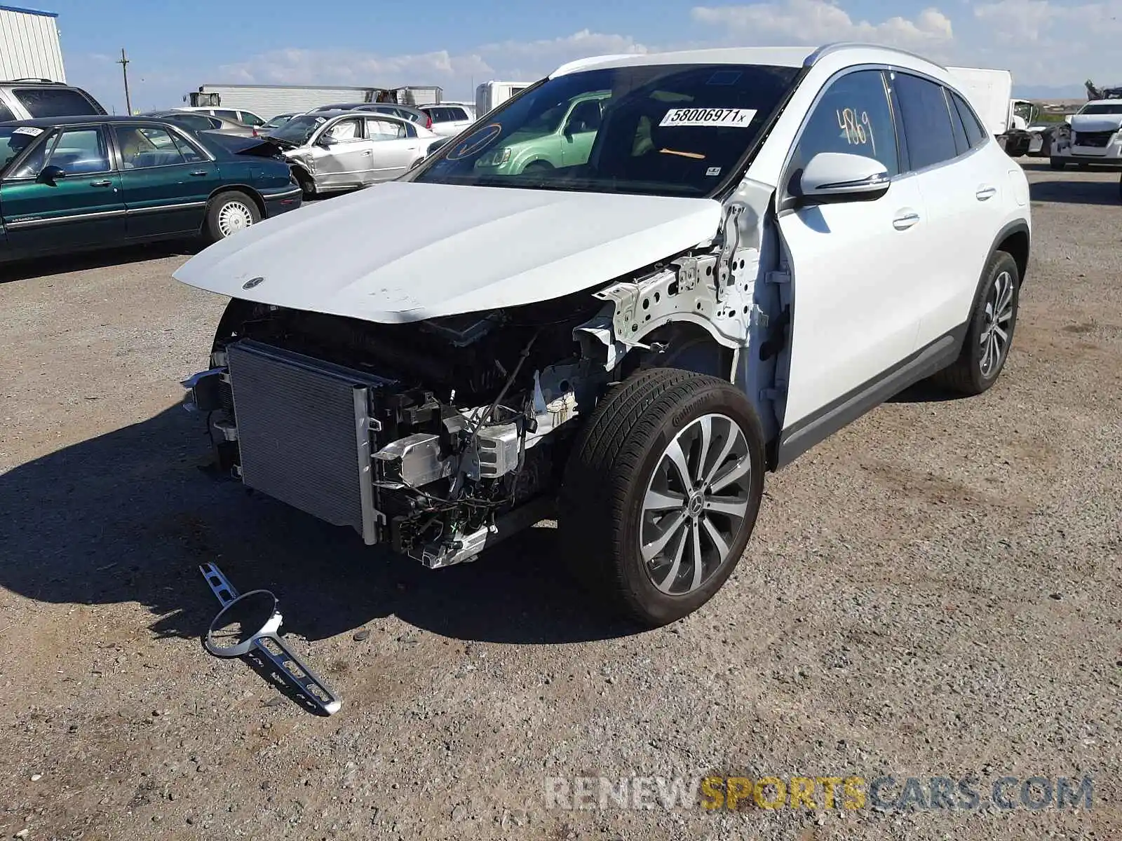 2 Photograph of a damaged car W1N4N4GBXMJ221907 MERCEDES-BENZ GLA-CLASS 2021