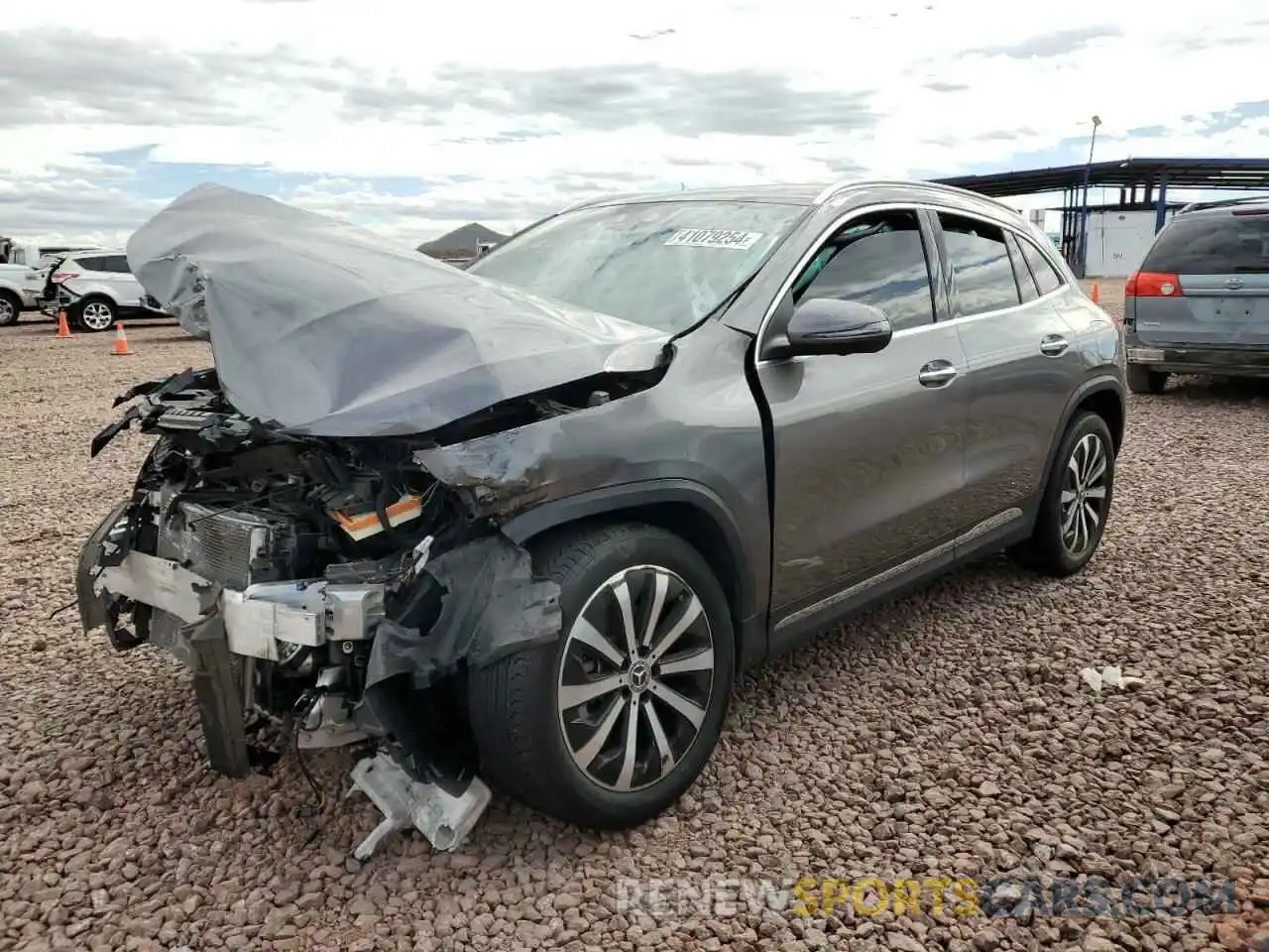 1 Photograph of a damaged car W1N4N4HB0MJ136976 MERCEDES-BENZ GLA-CLASS 2021