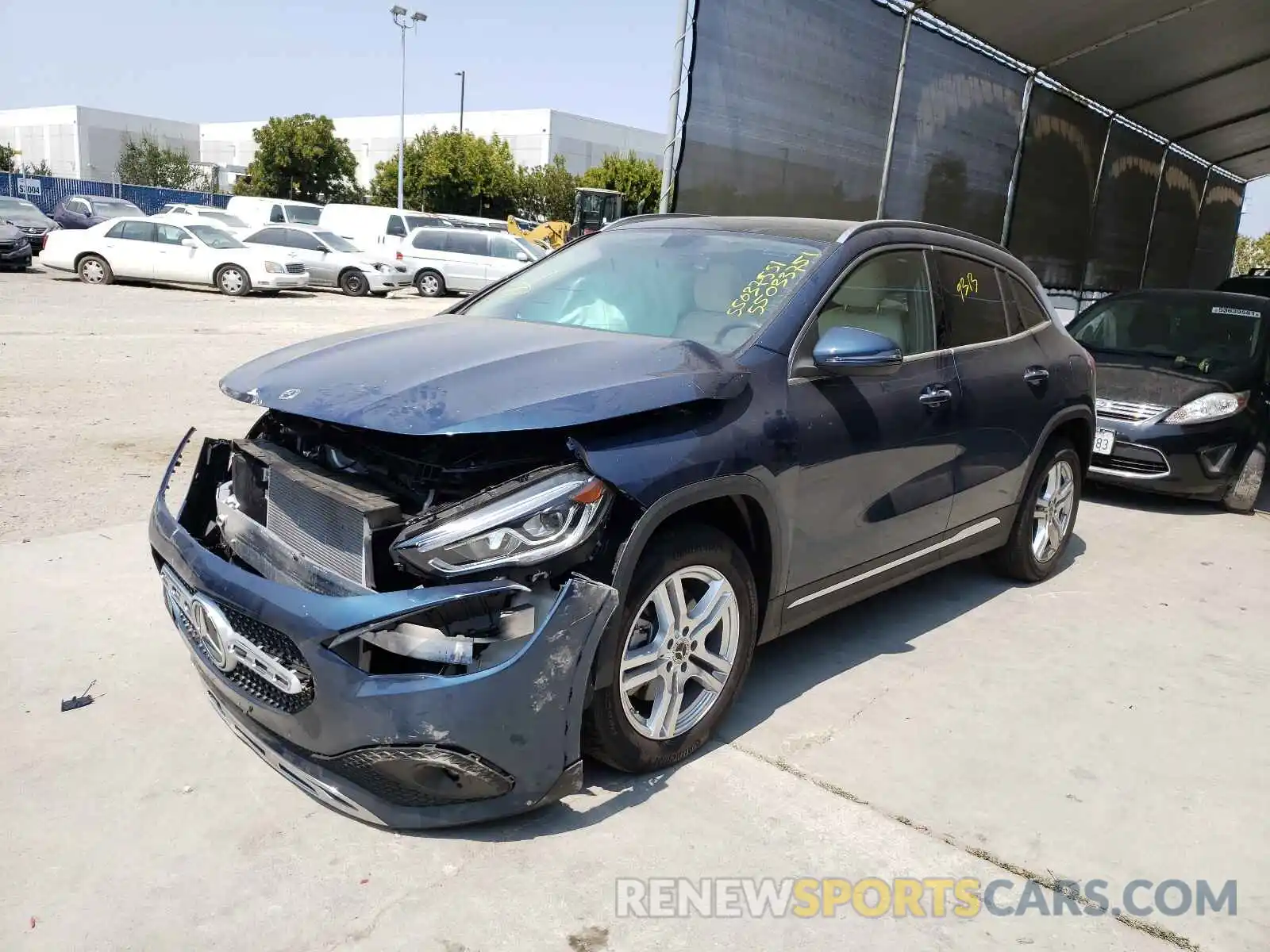 2 Photograph of a damaged car W1N4N4HB0MJ200658 MERCEDES-BENZ GLA-CLASS 2021