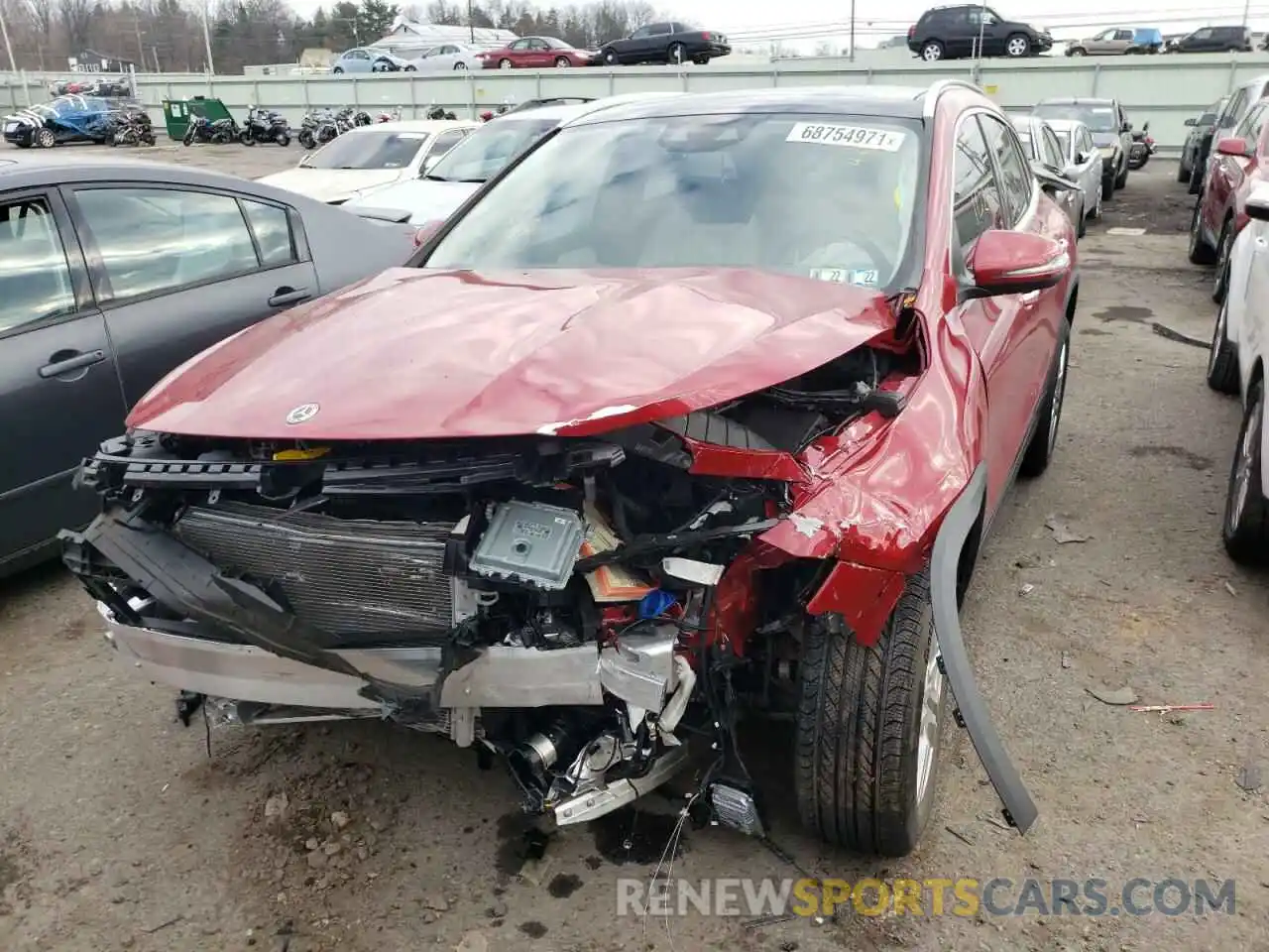 2 Photograph of a damaged car W1N4N4HB0MJ210249 MERCEDES-BENZ GLA-CLASS 2021