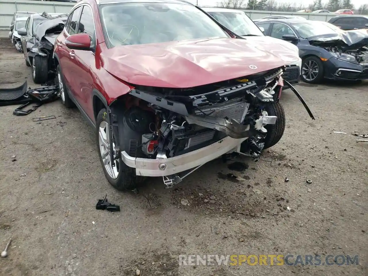 9 Photograph of a damaged car W1N4N4HB0MJ210249 MERCEDES-BENZ GLA-CLASS 2021