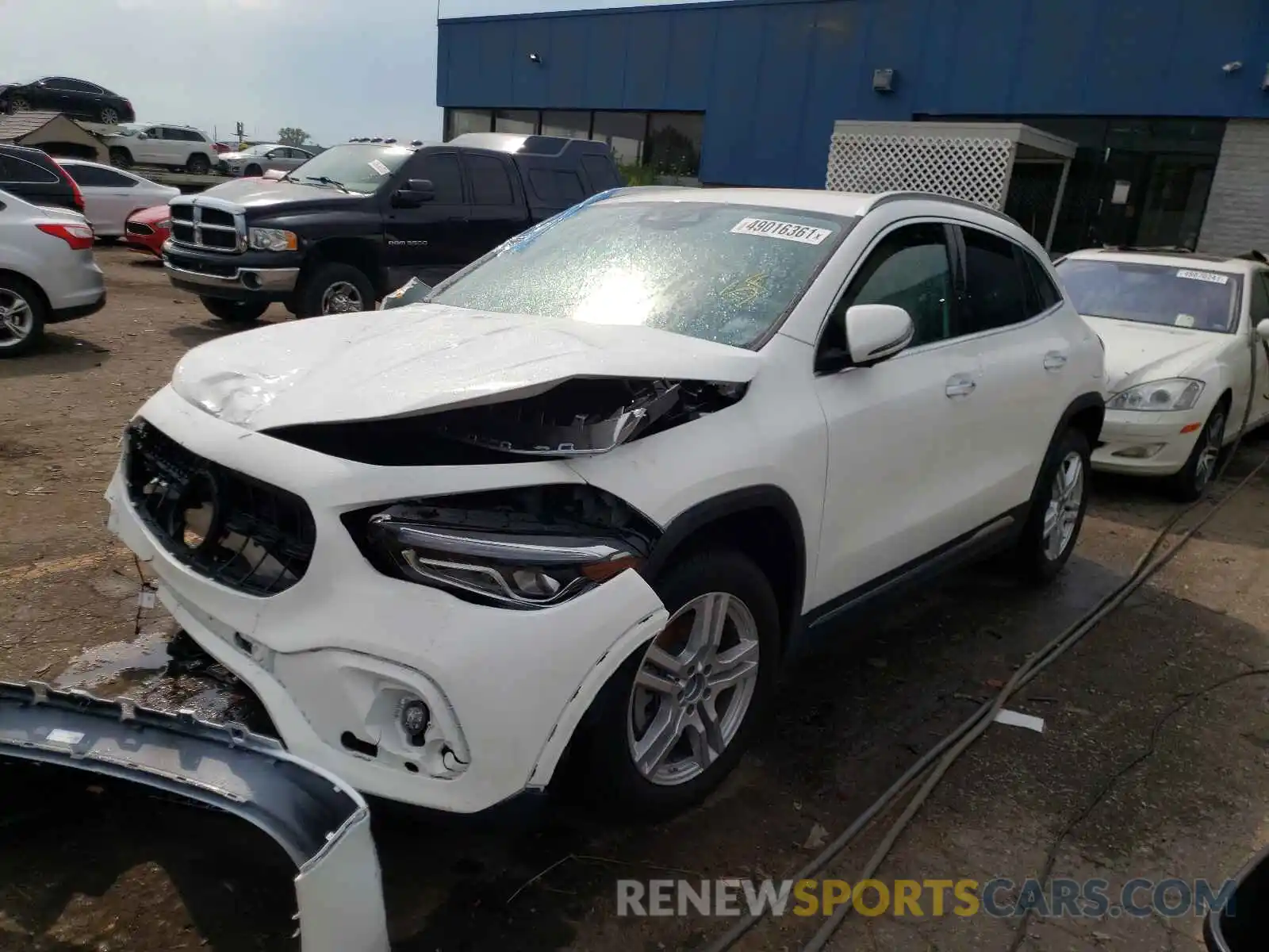 2 Photograph of a damaged car W1N4N4HB0MJ250136 MERCEDES-BENZ GLA-CLASS 2021