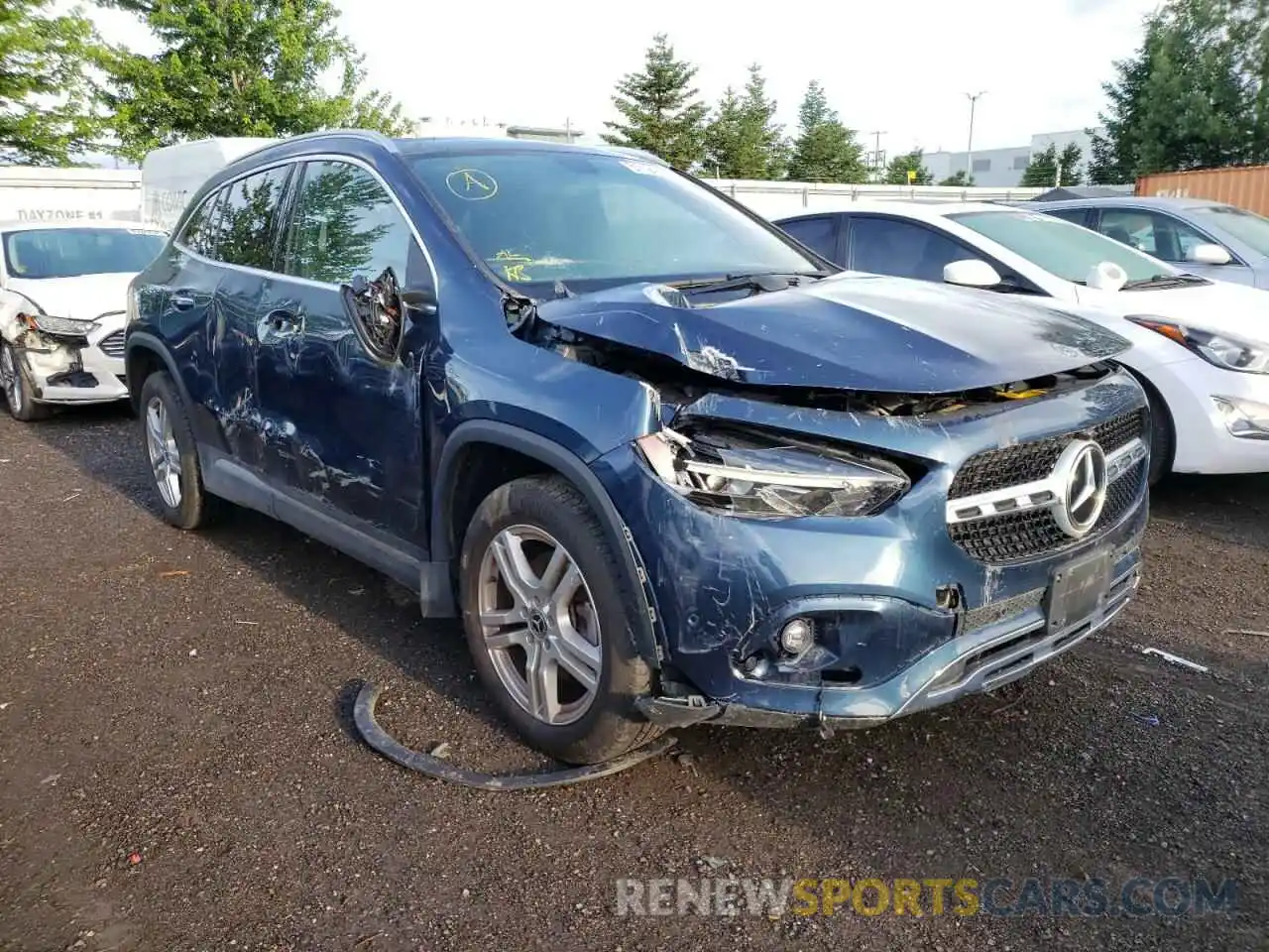 1 Photograph of a damaged car W1N4N4HB1MJ171963 MERCEDES-BENZ GLA-CLASS 2021