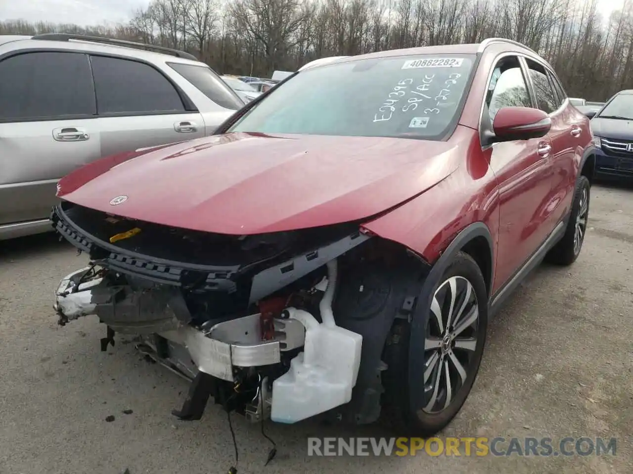 2 Photograph of a damaged car W1N4N4HB1MJ205772 MERCEDES-BENZ GLA-CLASS 2021