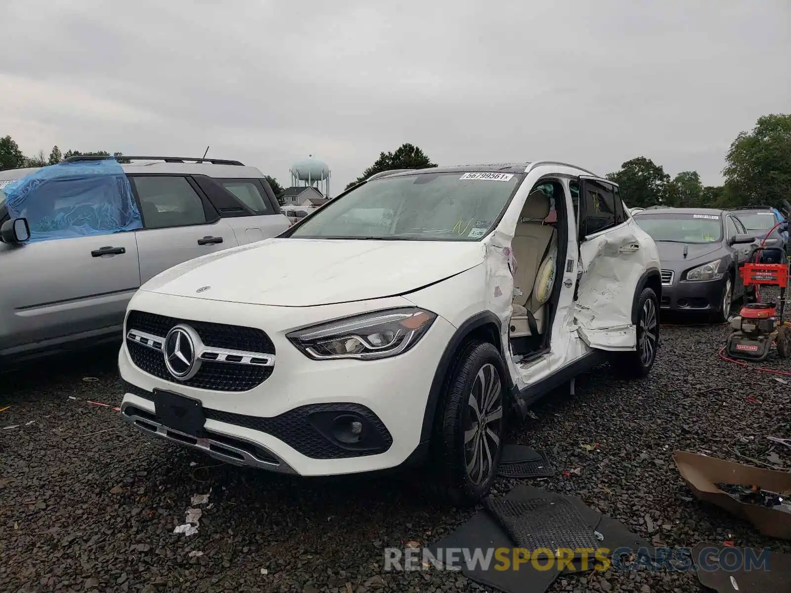 2 Photograph of a damaged car W1N4N4HB1MJ233037 MERCEDES-BENZ GLA-CLASS 2021