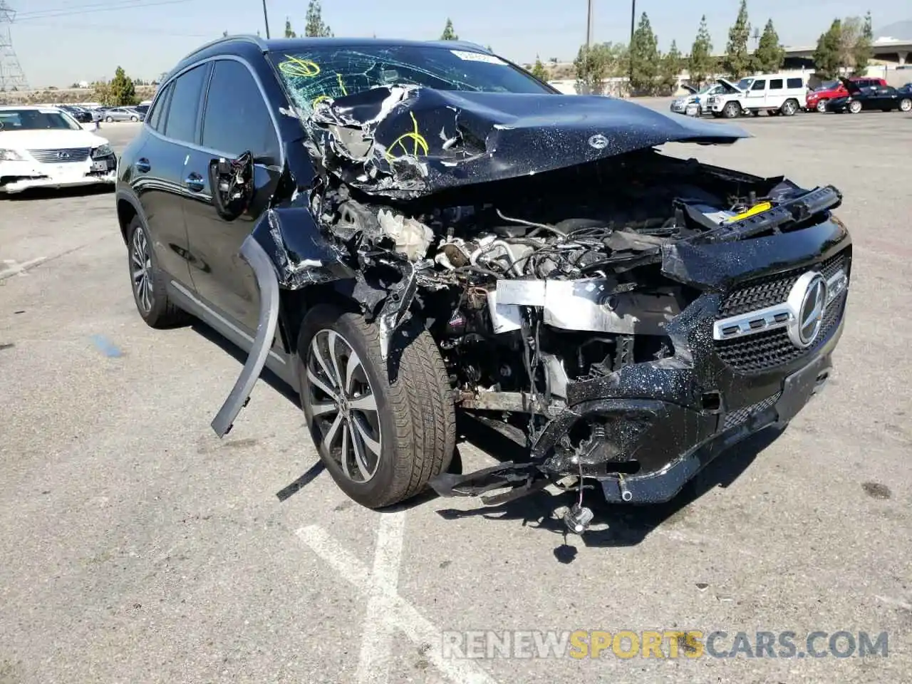 1 Photograph of a damaged car W1N4N4HB1MJ286322 MERCEDES-BENZ GLA-CLASS 2021