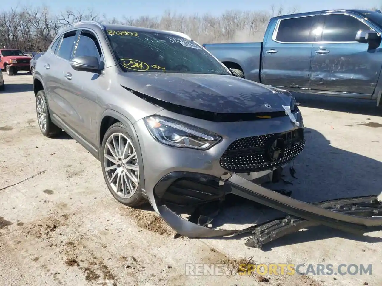 1 Photograph of a damaged car W1N4N4HB1MJ310862 MERCEDES-BENZ GLA-CLASS 2021