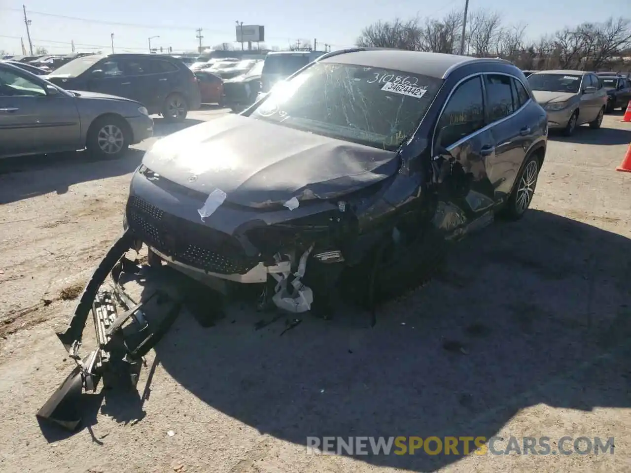 2 Photograph of a damaged car W1N4N4HB1MJ310862 MERCEDES-BENZ GLA-CLASS 2021