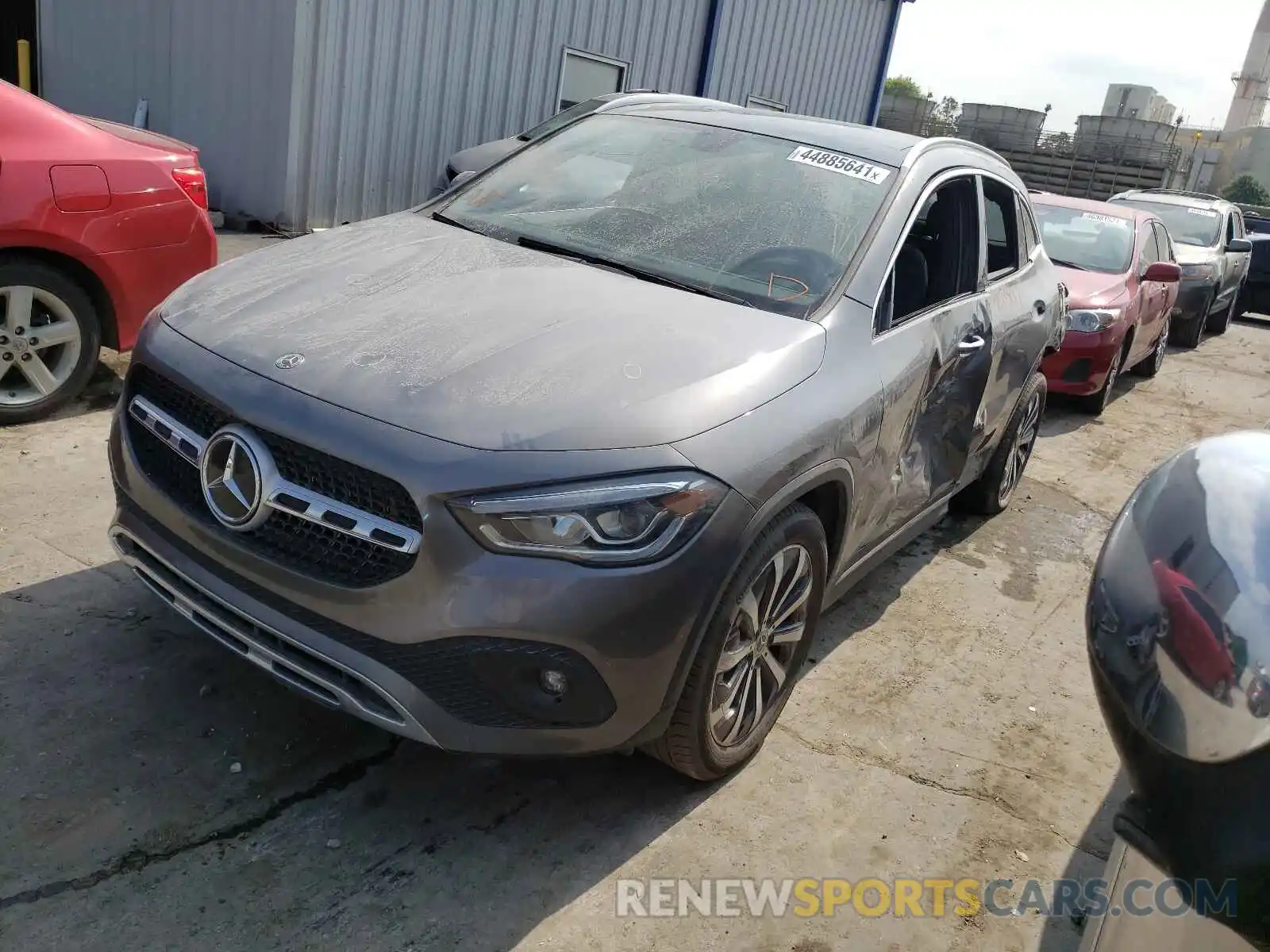 2 Photograph of a damaged car W1N4N4HB2MJ114610 MERCEDES-BENZ GLA-CLASS 2021