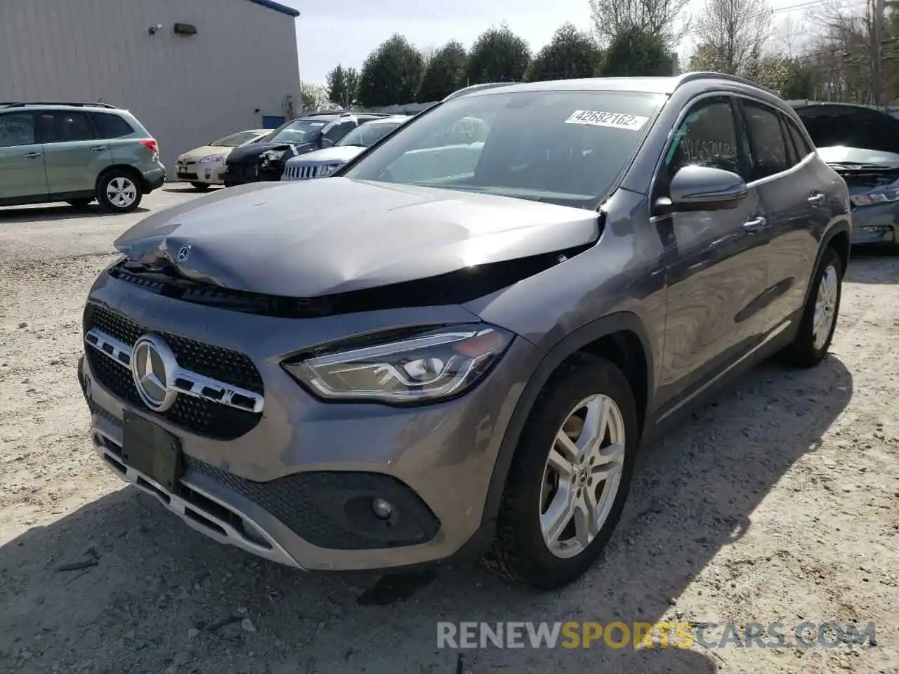 2 Photograph of a damaged car W1N4N4HB2MJ124117 MERCEDES-BENZ GLA-CLASS 2021