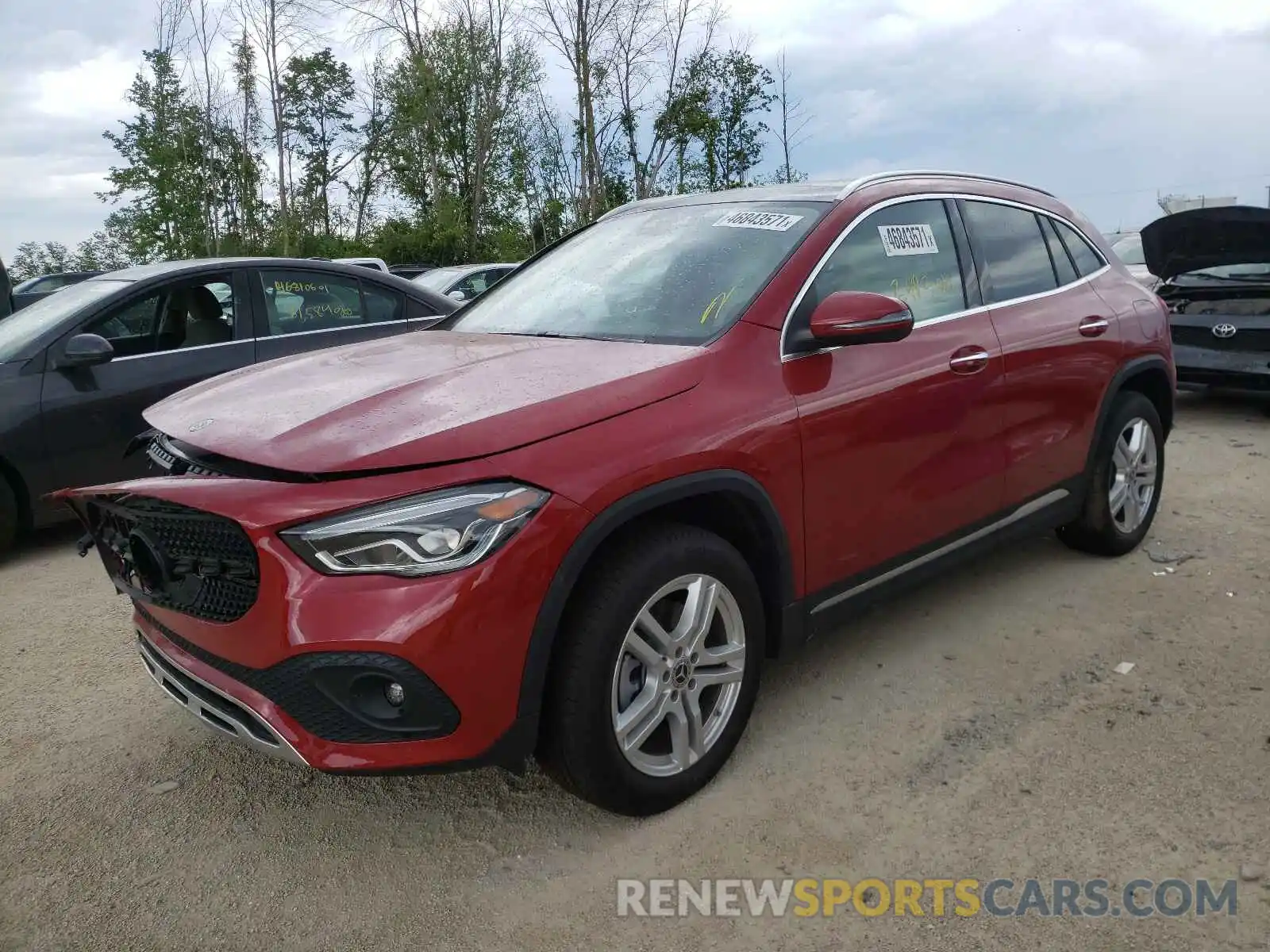 2 Photograph of a damaged car W1N4N4HB2MJ216697 MERCEDES-BENZ GLA-CLASS 2021