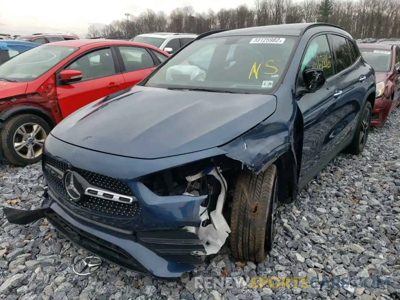 2 Photograph of a damaged car W1N4N4HB2MJ230938 MERCEDES-BENZ GLA-CLASS 2021