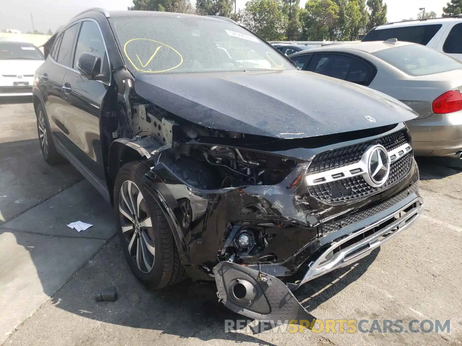 1 Photograph of a damaged car W1N4N4HB3MJ132680 MERCEDES-BENZ GLA-CLASS 2021