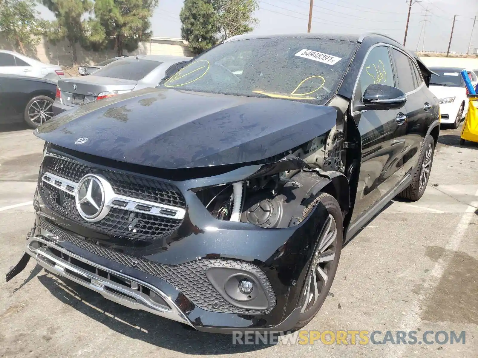 2 Photograph of a damaged car W1N4N4HB3MJ132680 MERCEDES-BENZ GLA-CLASS 2021