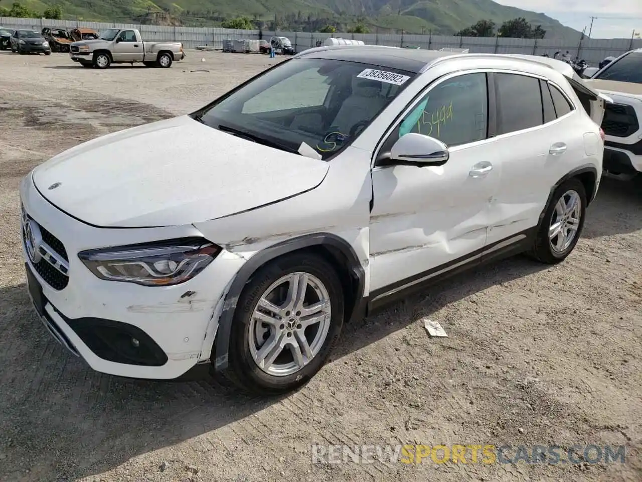 2 Photograph of a damaged car W1N4N4HB3MJ148832 MERCEDES-BENZ GLA-CLASS 2021