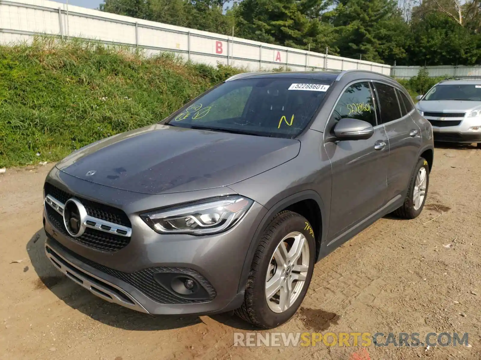 2 Photograph of a damaged car W1N4N4HB3MJ153125 MERCEDES-BENZ GLA-CLASS 2021