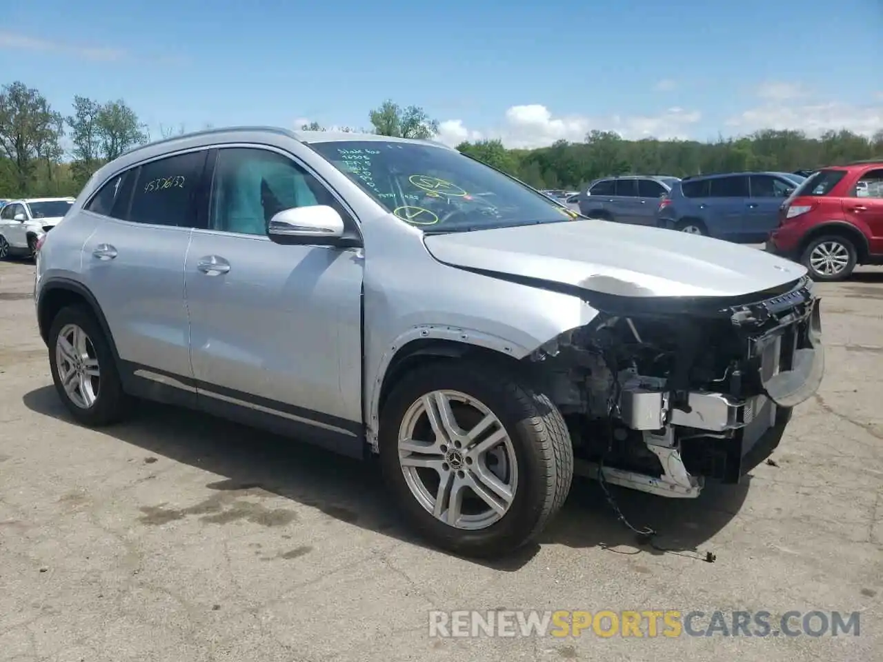 1 Photograph of a damaged car W1N4N4HB3MJ162035 MERCEDES-BENZ GLA-CLASS 2021