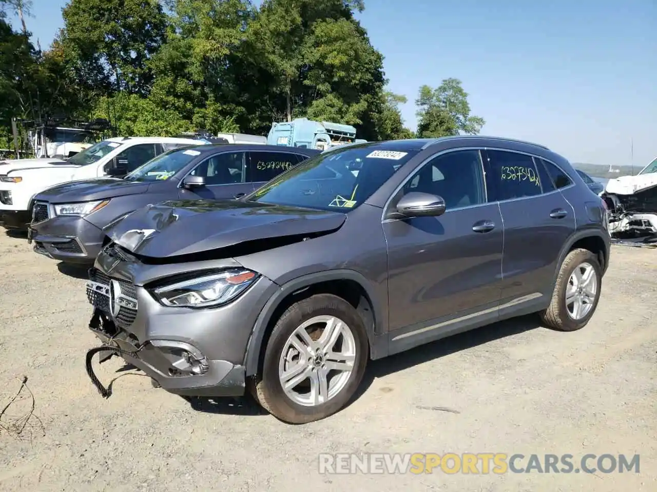 2 Photograph of a damaged car W1N4N4HB3MJ205336 MERCEDES-BENZ GLA-CLASS 2021