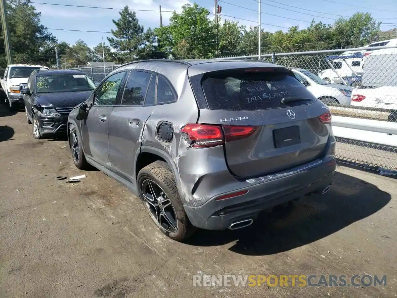 3 Photograph of a damaged car W1N4N4HB3MJ215834 MERCEDES-BENZ GLA-CLASS 2021