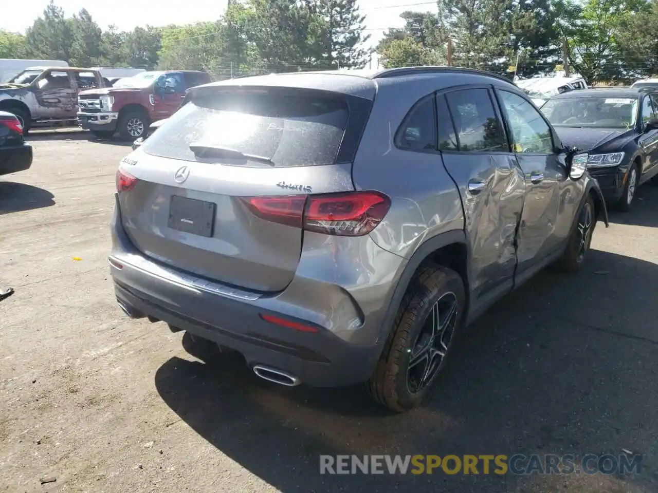 4 Photograph of a damaged car W1N4N4HB3MJ215834 MERCEDES-BENZ GLA-CLASS 2021