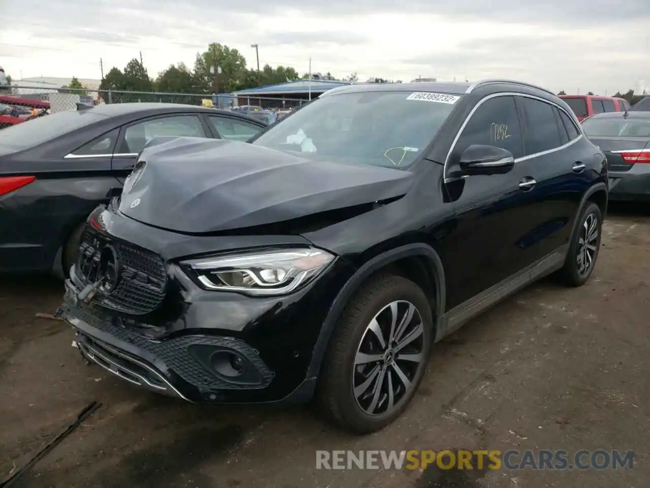 2 Photograph of a damaged car W1N4N4HB3MJ235453 MERCEDES-BENZ GLA-CLASS 2021