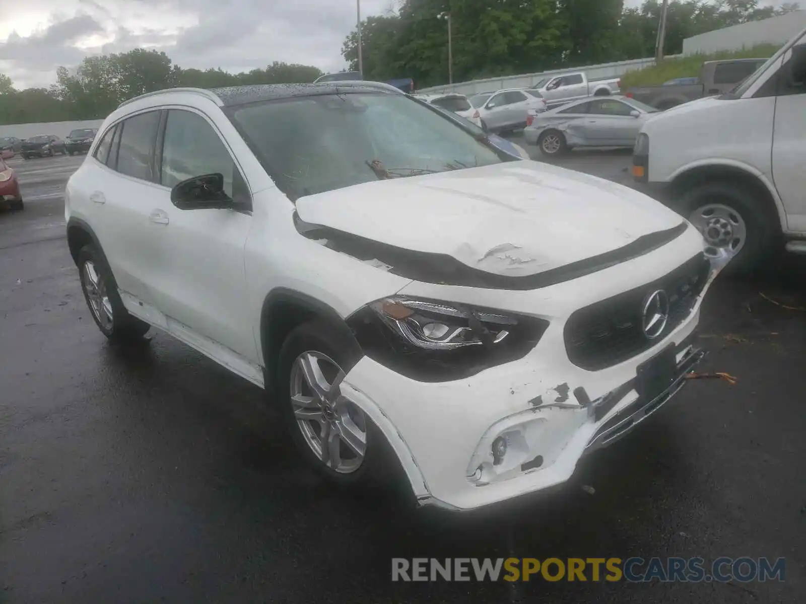 1 Photograph of a damaged car W1N4N4HB4MJ199577 MERCEDES-BENZ GLA-CLASS 2021