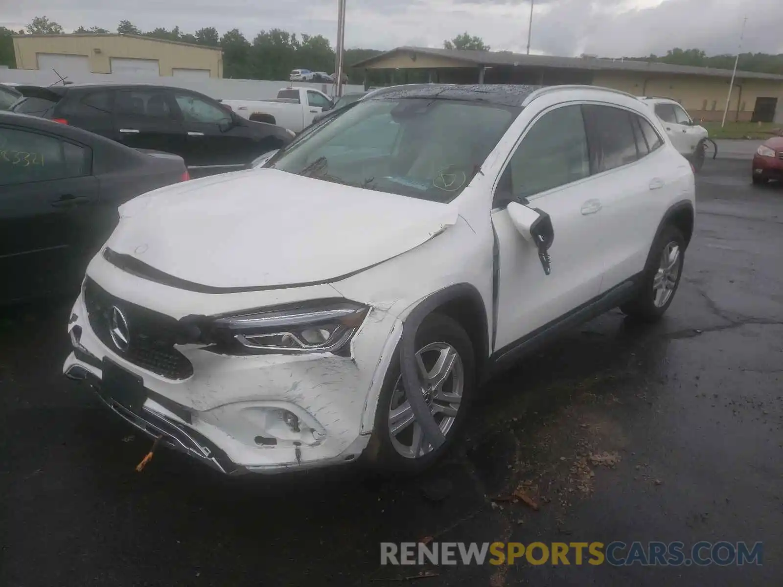 2 Photograph of a damaged car W1N4N4HB4MJ199577 MERCEDES-BENZ GLA-CLASS 2021