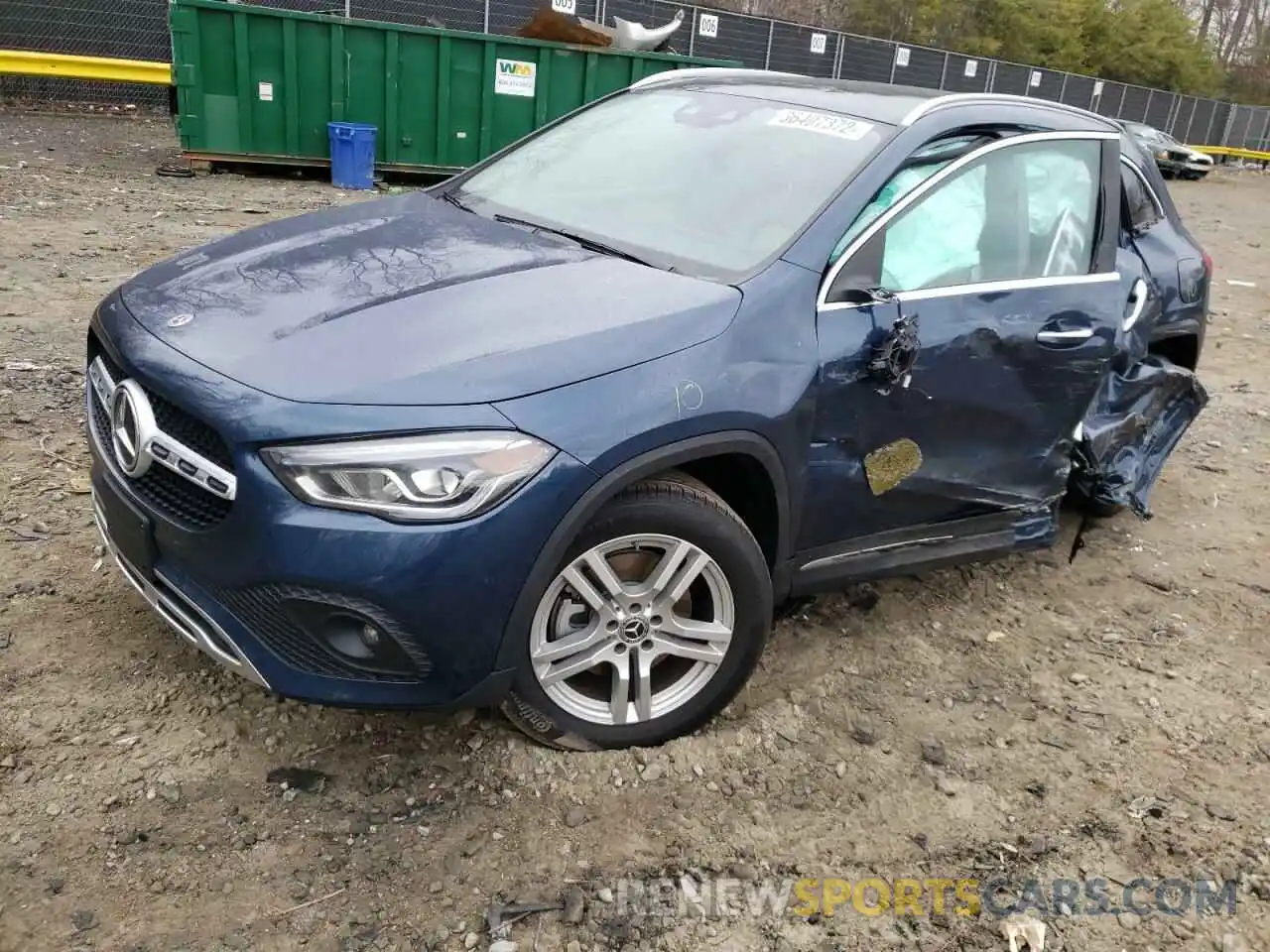 2 Photograph of a damaged car W1N4N4HB4MJ264167 MERCEDES-BENZ GLA-CLASS 2021