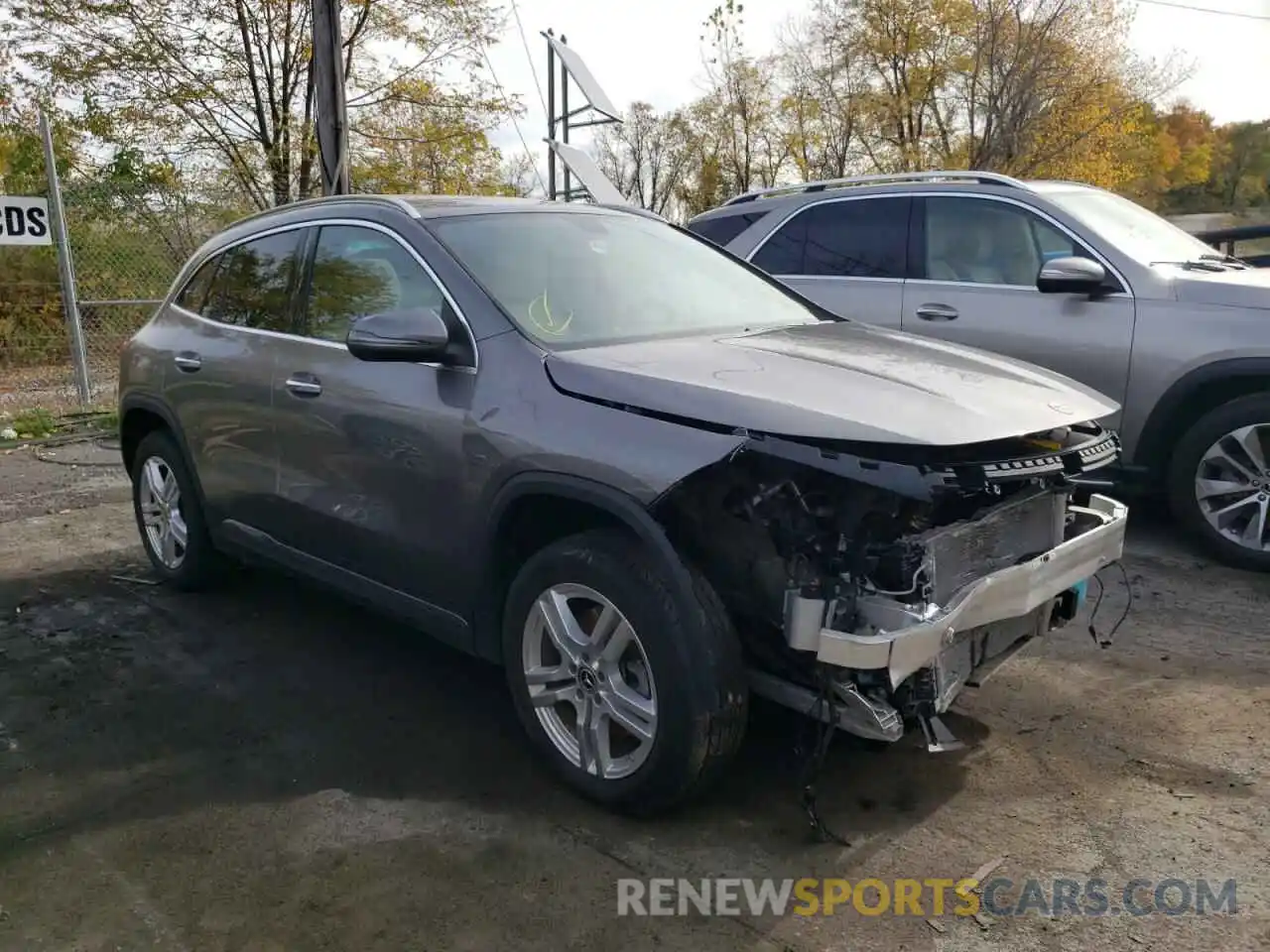 1 Photograph of a damaged car W1N4N4HB5MJ184750 MERCEDES-BENZ GLA-CLASS 2021