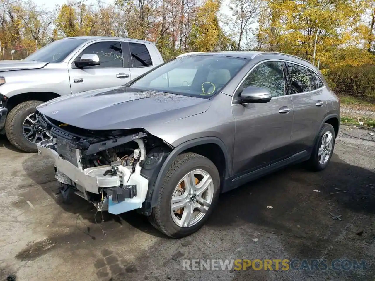 2 Photograph of a damaged car W1N4N4HB5MJ184750 MERCEDES-BENZ GLA-CLASS 2021