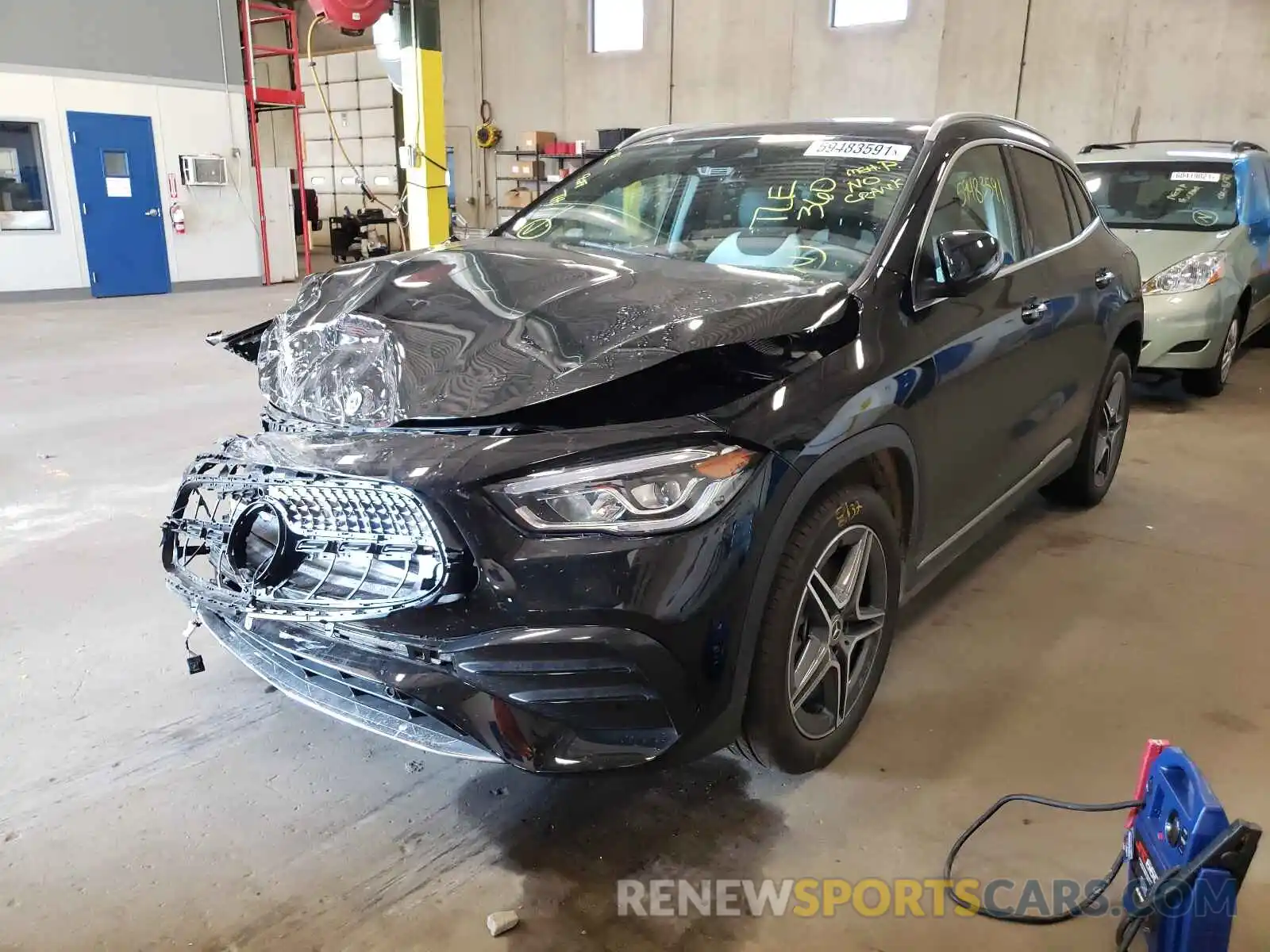 2 Photograph of a damaged car W1N4N4HB5MJ265117 MERCEDES-BENZ GLA-CLASS 2021