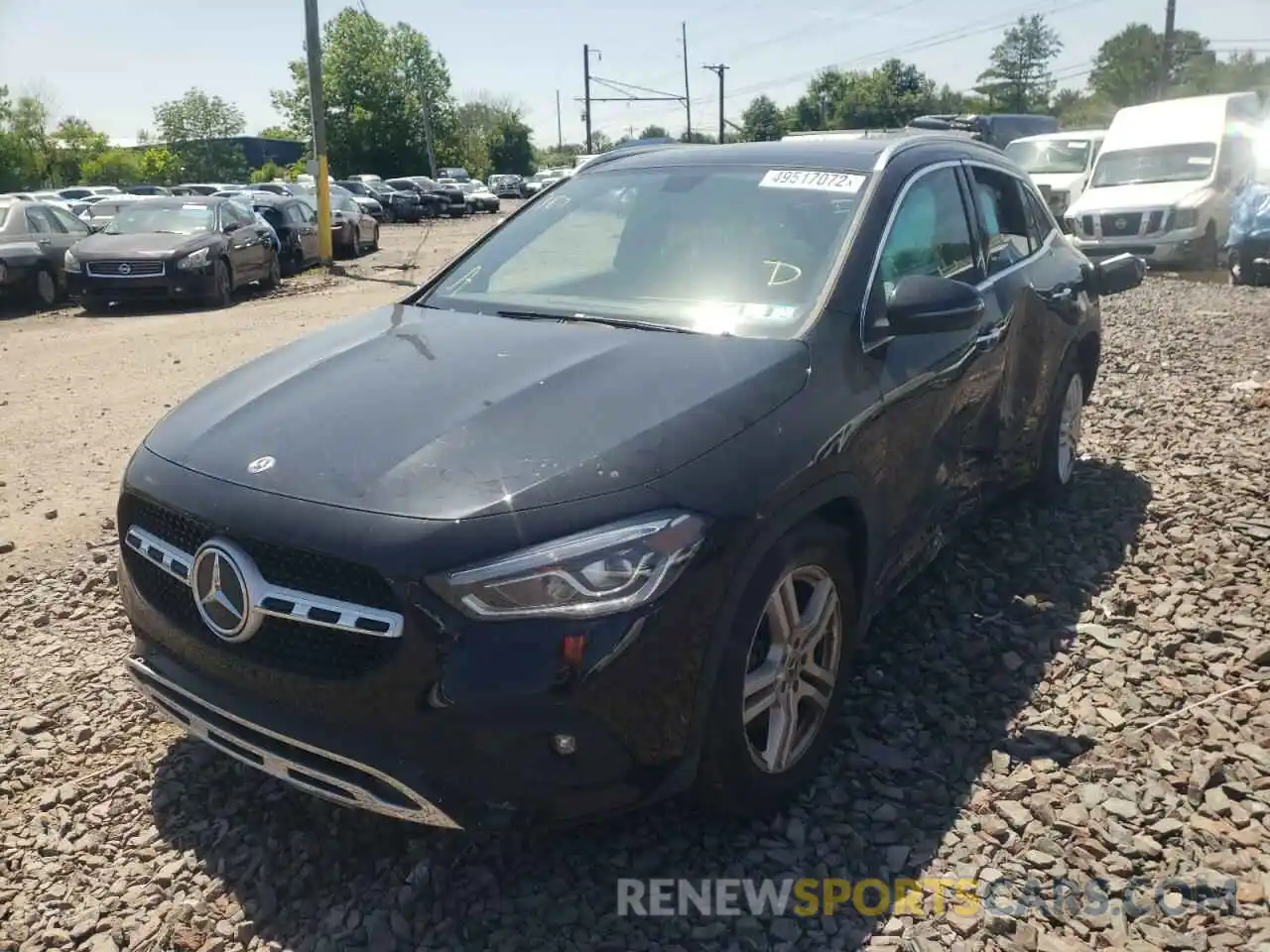 2 Photograph of a damaged car W1N4N4HB5MJ298571 MERCEDES-BENZ GLA-CLASS 2021