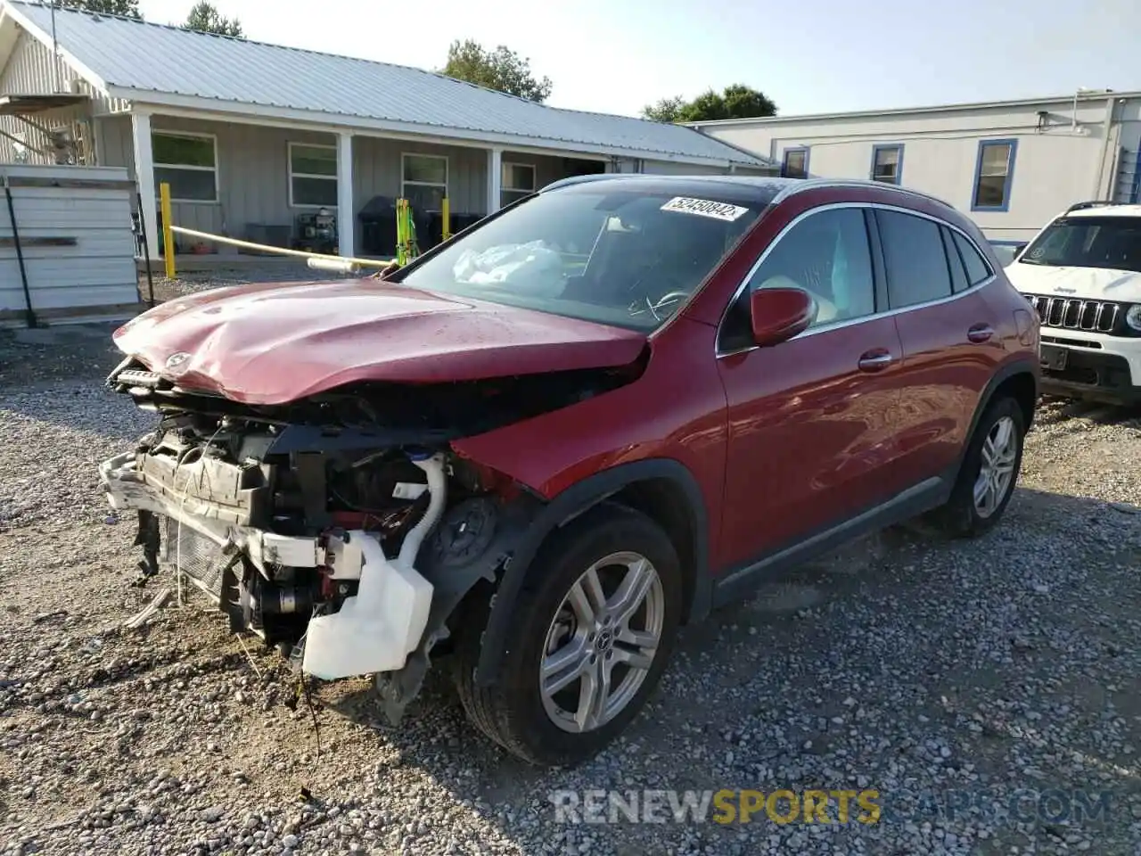 2 Photograph of a damaged car W1N4N4HB6MJ174132 MERCEDES-BENZ GLA-CLASS 2021