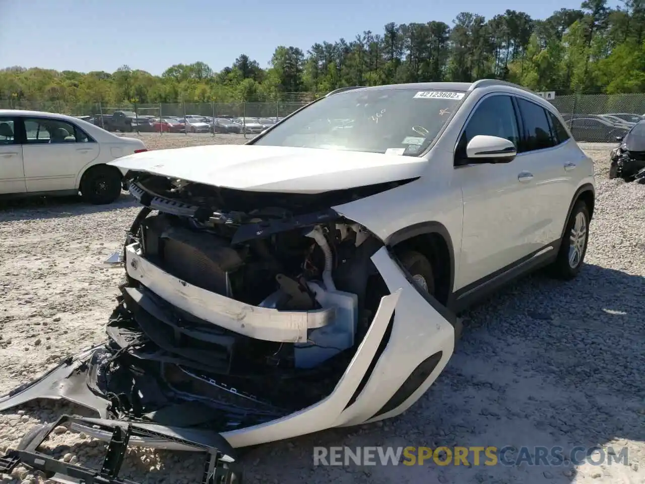 2 Photograph of a damaged car W1N4N4HB6MJ189066 MERCEDES-BENZ GLA-CLASS 2021