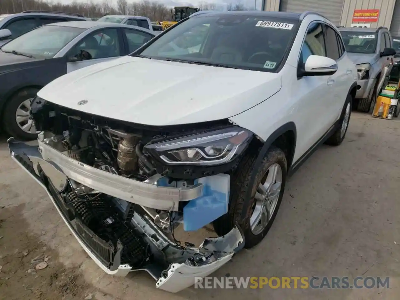 2 Photograph of a damaged car W1N4N4HB6MJ216248 MERCEDES-BENZ GLA-CLASS 2021