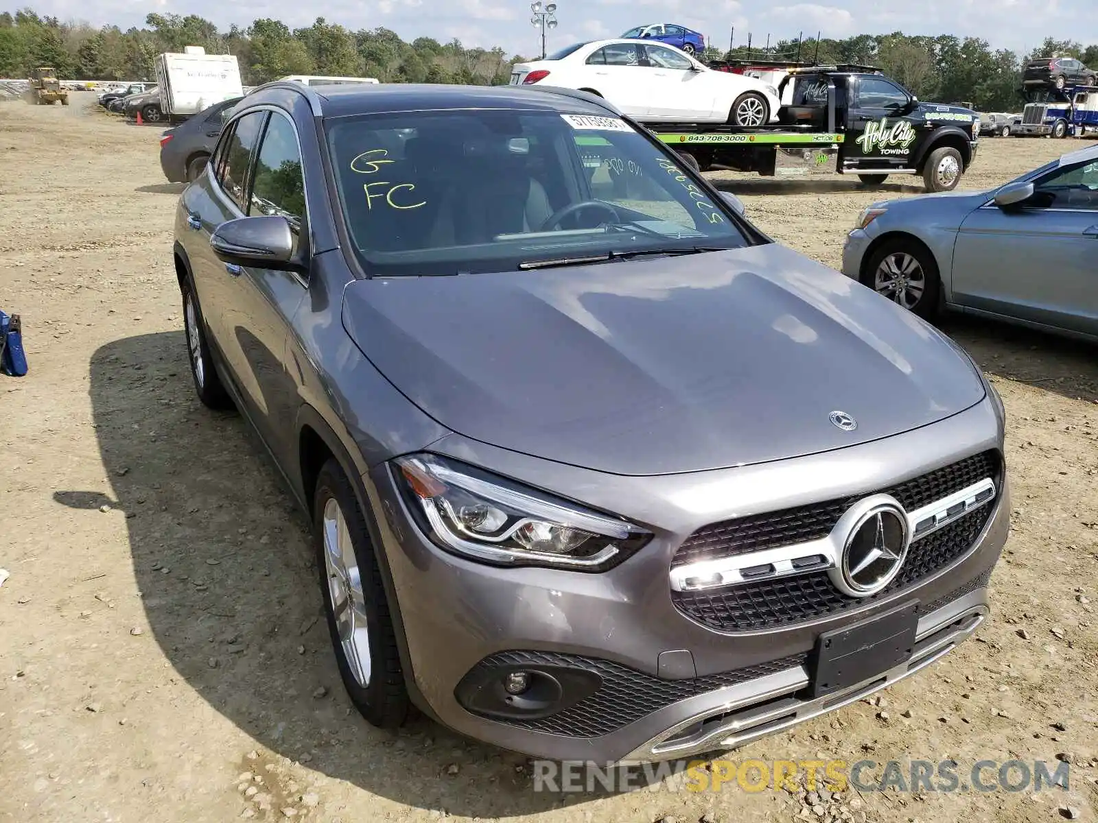 1 Photograph of a damaged car W1N4N4HB7MJ181686 MERCEDES-BENZ GLA-CLASS 2021