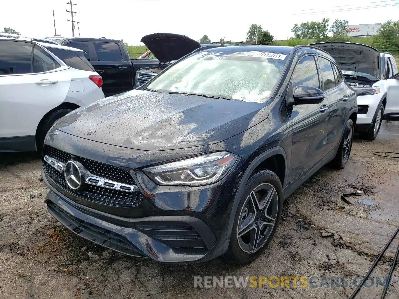 2 Photograph of a damaged car W1N4N4HB7MJ182630 MERCEDES-BENZ GLA-CLASS 2021