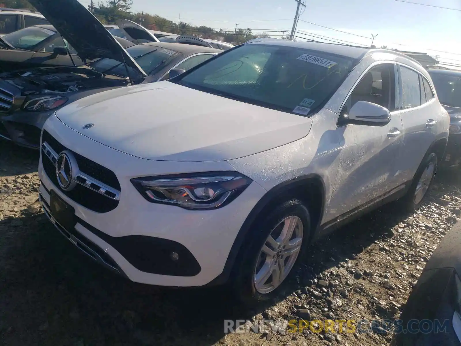 2 Photograph of a damaged car W1N4N4HB7MJ205632 MERCEDES-BENZ GLA-CLASS 2021