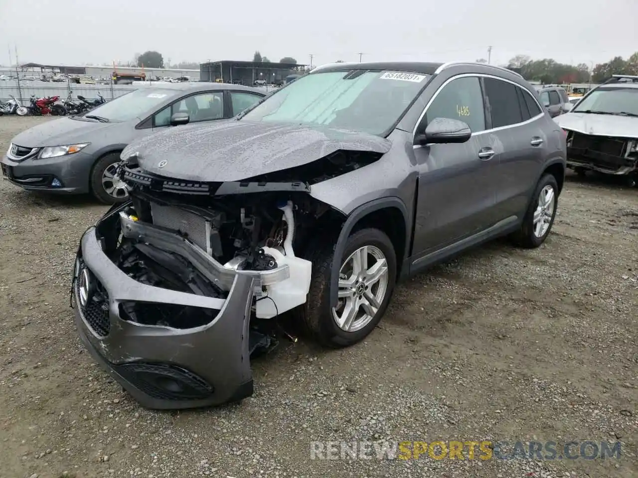 2 Photograph of a damaged car W1N4N4HB7MJ227341 MERCEDES-BENZ GLA-CLASS 2021