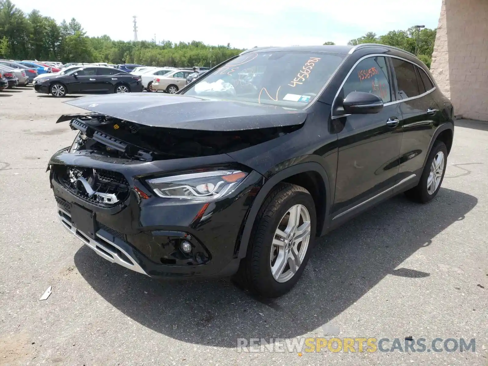 2 Photograph of a damaged car W1N4N4HB8MJ144856 MERCEDES-BENZ GLA-CLASS 2021