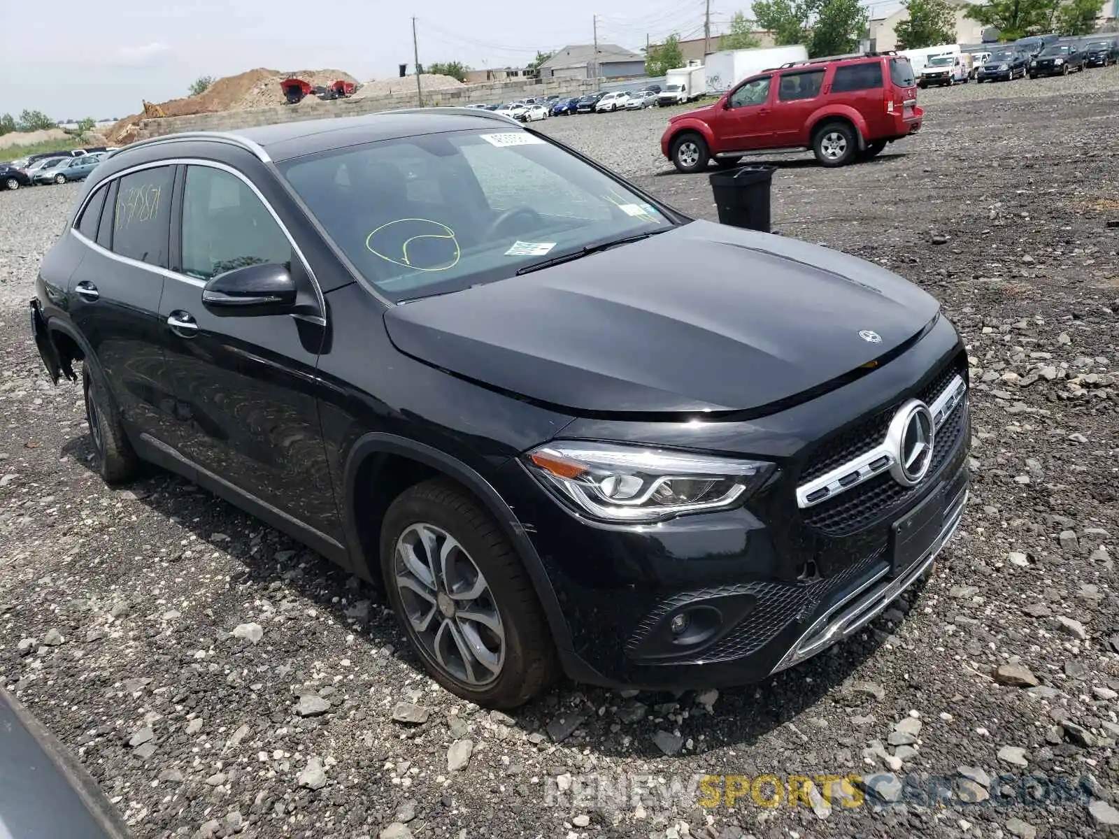 1 Photograph of a damaged car W1N4N4HB8MJ165951 MERCEDES-BENZ GLA-CLASS 2021