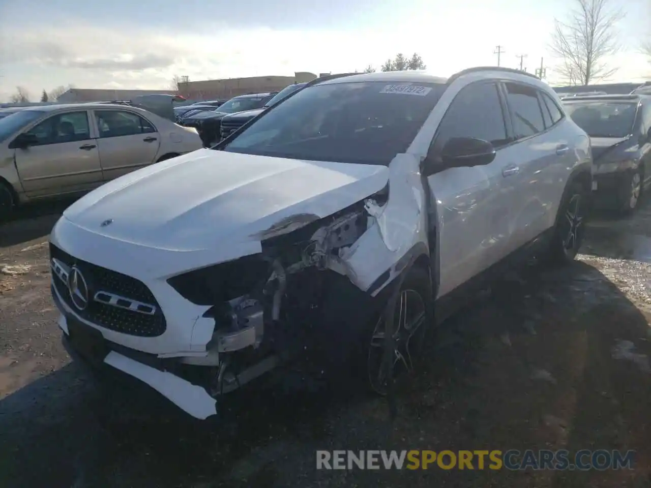 2 Photograph of a damaged car W1N4N4HB8MJ171068 MERCEDES-BENZ GLA-CLASS 2021