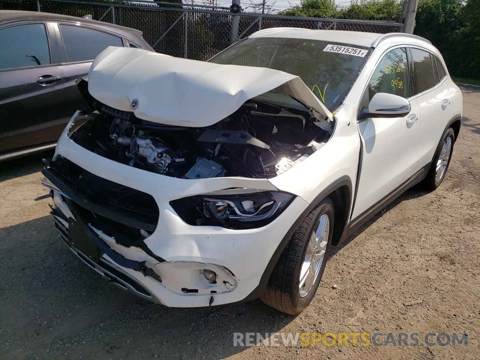 2 Photograph of a damaged car W1N4N4HB8MJ188940 MERCEDES-BENZ GLA-CLASS 2021