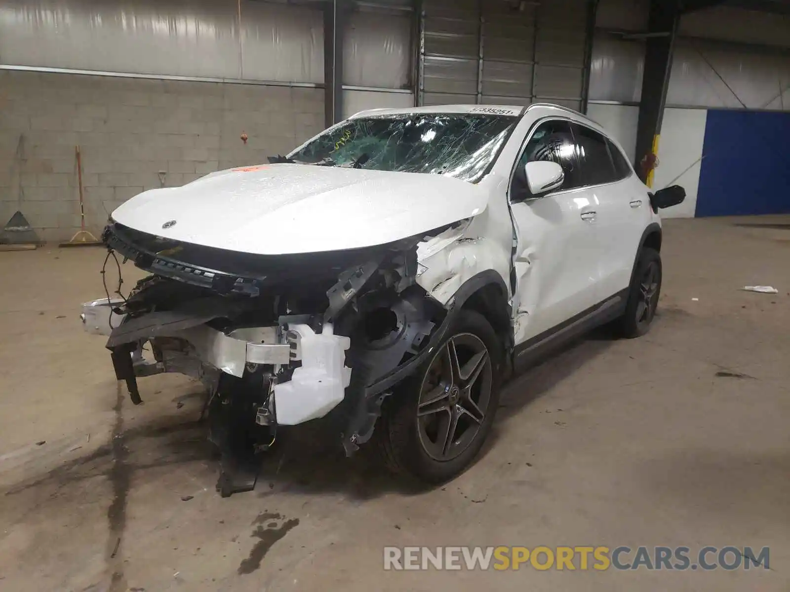 2 Photograph of a damaged car W1N4N4HB8MJ206059 MERCEDES-BENZ GLA-CLASS 2021