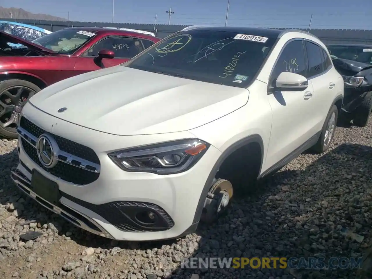 2 Photograph of a damaged car W1N4N4HB8MJ214341 MERCEDES-BENZ GLA-CLASS 2021